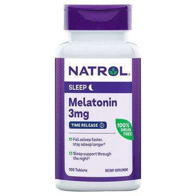 Natrol Melatonin Time Release 3 Mg 100 Tab [UNFI #40870] T