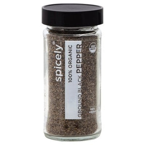 Spicely Organics Peppercorn Black Ground 3/1.7 Oz [UNFI #13752]