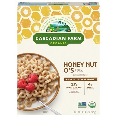 Cascadian Farm Honey Nut Os 12/9.5 Oz [UNFI #58219]
