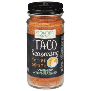 Frontier Nat Prod Co-op Taco Seasoning 2.33 Oz [UNFI #28502]