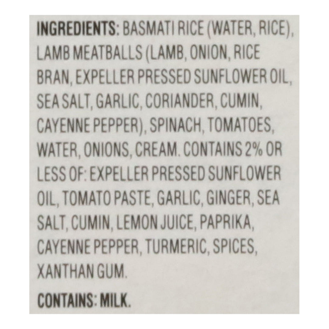 Saffron Road Lamb Saag 8/10 Oz [UNFI #78994]