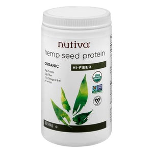 Nutiva Hemp Protein Powder Hi Fiber 16 Oz [UNFI #42612]