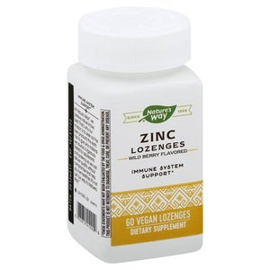 Natures Way Zinc Lozenges 60 Loz [UNFI #88346] T