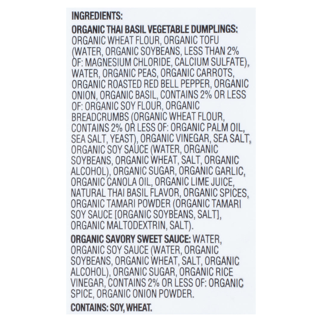 Nasoya Thai Vegetable Dumpling 6/9 Oz [UNFI #59491]