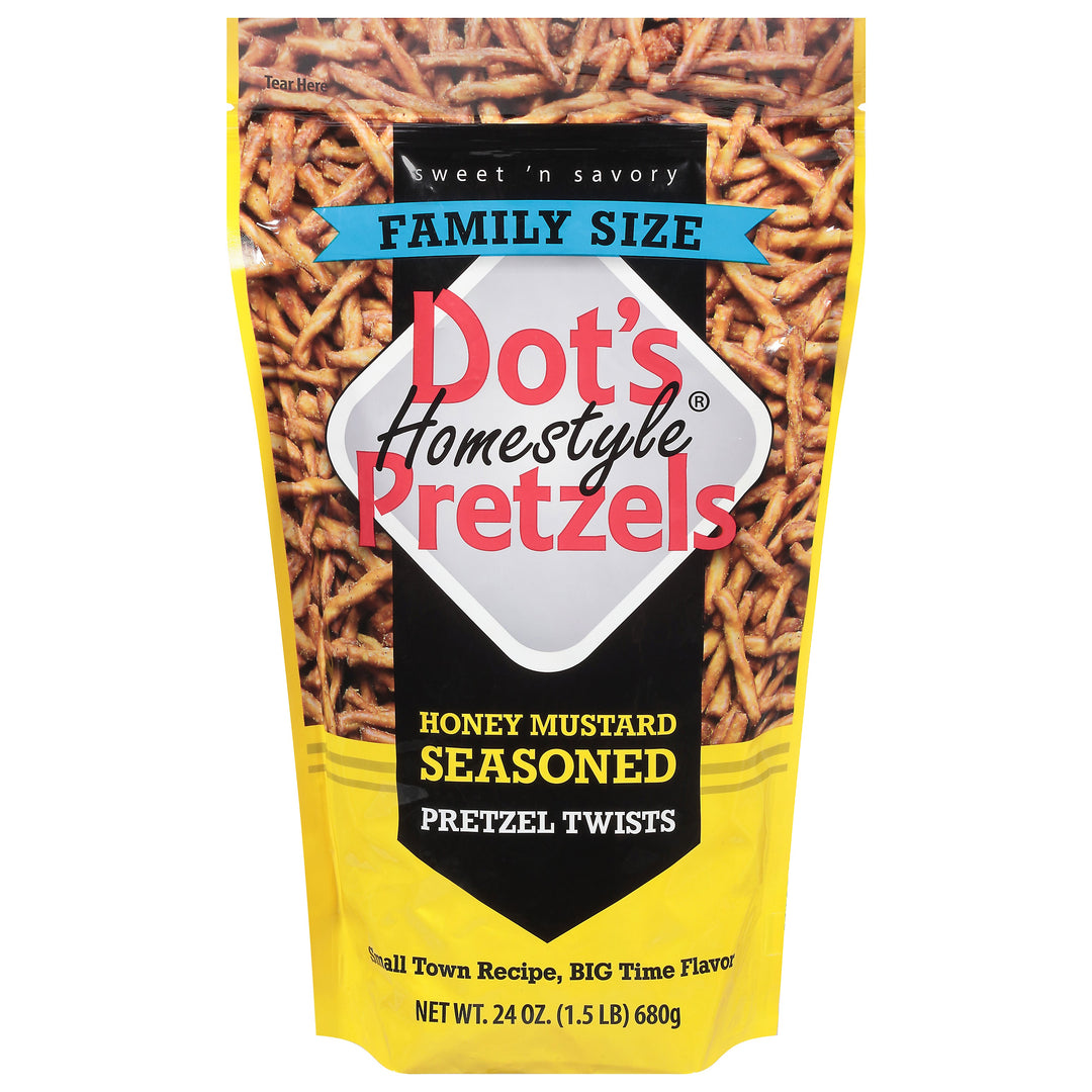 DotS Pretzels Pretzel Mustard Honey 10/24 OZ [UNFI #64215]