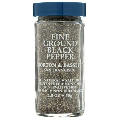Morton & Bassett Black Pepper Fine Ground 3/1.8 Oz [UNFI #28787]