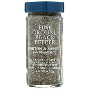 Morton & Bassett Black Pepper Fine Ground 3/1.8 Oz [UNFI #28787]