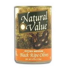 Natural Value Blk,Med,Pitted Noferrousgluconate 12/6 Oz [UNFI #22915]