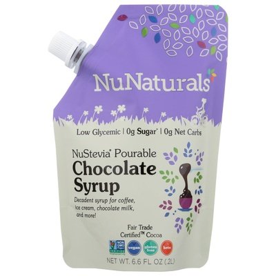 Nunaturals Chocolate Syrup 6.6 Oz [UNFI #62155]