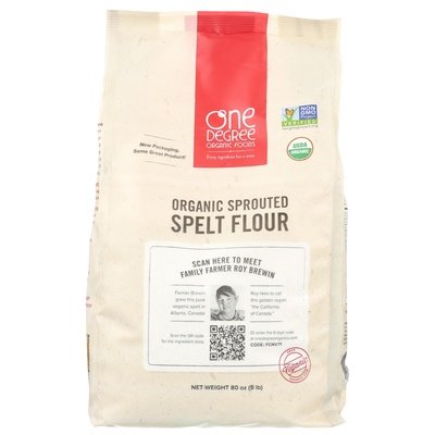 One Degree Organic Foods Sprouted Spelt 4/80 Oz [UNFI #25664]