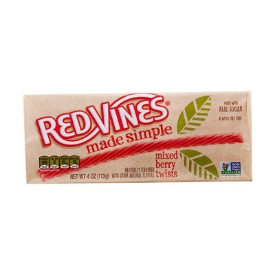 Red Vines Simple Mixed Berry Twists 9/4 Oz [UNFI #20621]