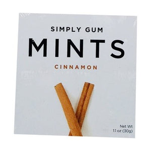 Simply Gum Cinnamon Mints 6/30 Ct [UNFI #20370]