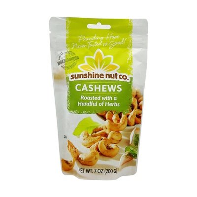 Sunshine Nut Company Cashews Rstd W/Handful Of Hrbs 6/7 Oz [UNFI #73390]