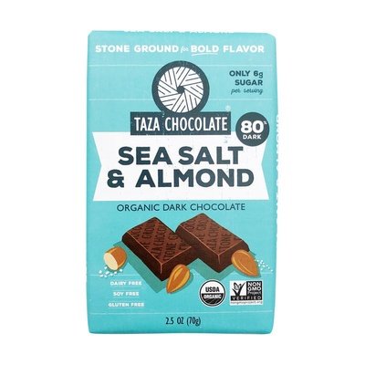 Taza Chocolate Sea Salt & Almond 10/2.5 Oz [UNFI #10661]